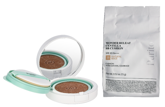 Purito Seoul Wonder Releaf Centella BB Cushion Duo Set 30 g