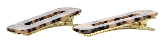 Bachca Paris Hair Slides Ecaille 2 piece