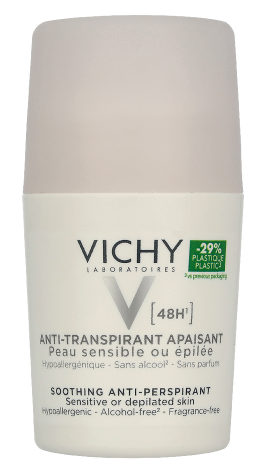 Vichy Deo Antiperspirant 48H Roll On White Cap