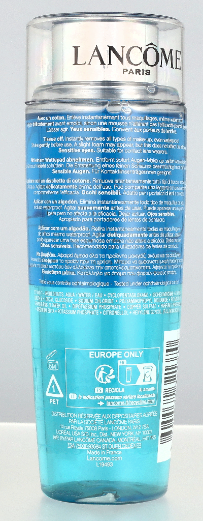 Lancome Bi-Facil Non Oily Instant Cleanser