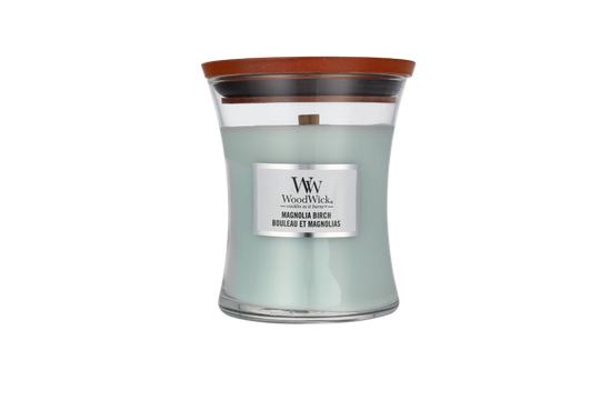 Woodwick Magnolia Birch Medium Hourglass Candle